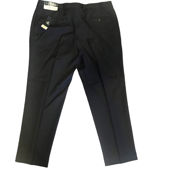 Vintage Lauren Ralph Lauren Mens Wool Dress Pant Charcoal Tags Flat Front 40X30 - Picture 2 of 7